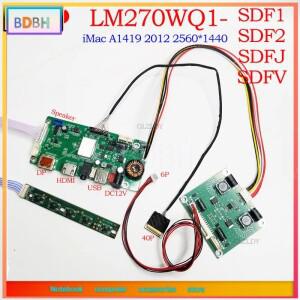 LM270WQ1-SDF1 SDF2 드라이브 보드 iMac A1419 2012 27인치 화면 제어 2K 2560*1440 eDP40P DP HDMI 입력
