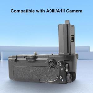 A9III/A1II 카메라 호환 가능한 수직 배터리 그립 교체품, 안정적인 촬영을 위한 제품