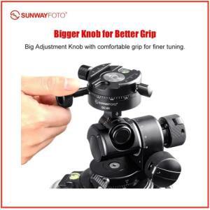 SUNWAYFOTO GC-01 58mm 파노라마 아카 스위스 기어드 클램프 삼각대 헤드용