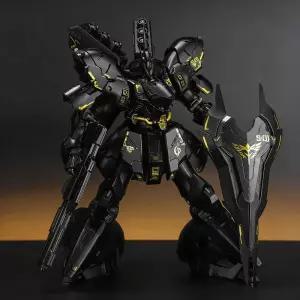 1/144 RG 사자비 블랙 골드 버전 메카 모델 키트 조립 장난감 액션 피규어 워터 슬라이드 데칼 및 효과