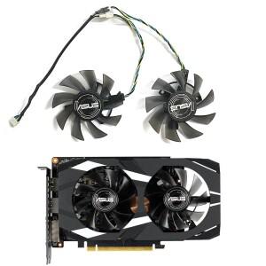 아수스 듀얼 GTX 1650 1660Ti 그래픽 카드 팬, 1650 GTX 1660 Ti GPU 팬, 75mm FD8015U12S T128015SU DC 12