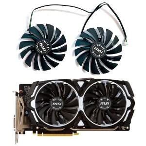 MSI 라데온 R9 380 아머 2X GTX 1060/1070/1080 Ti RX 470/570 RX580 게이밍 카드용 새 볼 GPU 팬 95MM 4핀