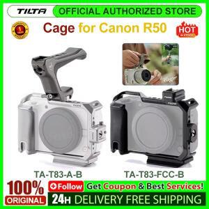 캐논 호환호환 R50 V용 TILTA 카메라 케이지 TA-T83-FCC-S 베이스 키트 블랙/실버 TA-T83 나토 탑 핸들,