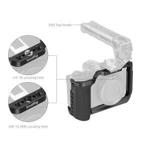 SmallRig 5807 케이지 캐논 호환호환 파워샷 V1 블랙용 실리콘 핸들 내장 아카-스위스 퀵 릴리즈 플레이트