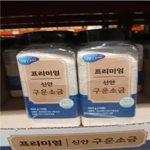 미담 프리미엄 신안 구운 천일염 800g x 2개 코스트코 구운소금 요리전용