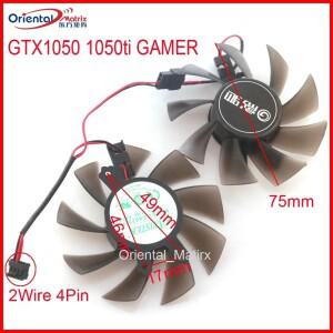 GA82S2H 75mm 49*46*17mm 0.36AMP 2선 4핀 갤럭시 GTX1050 1050ti 게이머 그래픽 비디오 카드 VGA 팬용