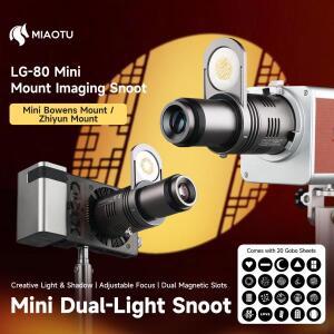 Zhiyun CINEPEER CX100용 미니 스누트 콘, 20개의 고보 포함, 사진 비디오 조명 부착물