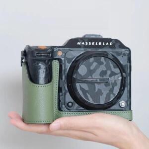 Hasselblad X2D X100C 카메라 바디 Protectiv 용 고품질 수제  가죽 하프 케이스 가방 박스