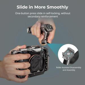 SmallRig HawkLock H21 퀵 릴리스 탑 핸들 키트(슬라이더가 포함된 케이지, 플레이트 및 기타 액세서리 포