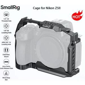 SmallRig 5257 NIKON 호환 호환 Z5 II/Z5/Z6/Z6II, Z7/Z7II용 케이지(호크락 아카-스위스 퀵 릴리스 플레이