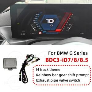 BMW 호환 G 섀시 시리즈 BCD3 iD7 iDrive 8/8.5 M 클러스터 스포츠 스타일 계기판 테마 에뮬레이터 G20 G30