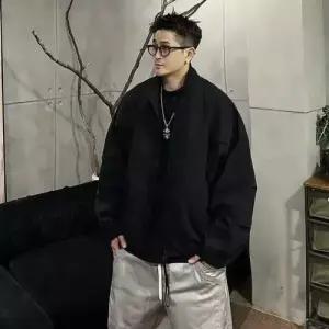 보니따스 남자 빈티지 캐주얼 가을 야상 바람막이 재킷 점퍼 쇼트 가오리 야상사파리 코트 ADOR3