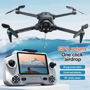 YL059 브러시리스 GPS 드론 에어드롭 기능 탑재 8K 카메라 스크린 컨트롤 장애물 회피 드론 장난감