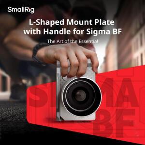 SmallRig 5389 BF 카메라 케이지 L자형 마운트 플레이트(시그마 블랙/실버용 핸들 포함) 아카-스위스 퀵 릴