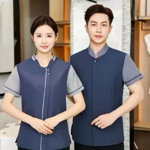 여름 호텔 객실 청소 유니폼 반팔 남녀 근무복 빅사이즈 작업복 미화복 식당 서비스복