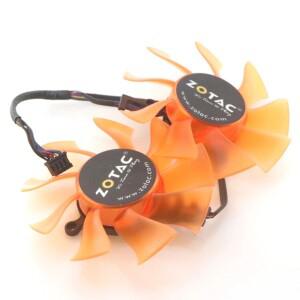 ZOTAC GTX660-2GD5 GTX670 그래픽 카드 냉각 팬, FD8015U12S, 75mm, DC12V, 0.5AMP, 4 와이어, 4 핀