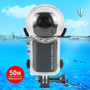 PULUZ 보이지 않는 다이브 케이스 Insta360 X3 파노라마 액션 카메라 하우징 액세서리 용 50m 방수 밀폐