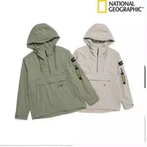 매장정품 NATIONALGEOGRAPHIC 내셔널지오그래픽 남여공용 소매포켓 홑겹 HOODY ANORAK N232UJP050 1575506