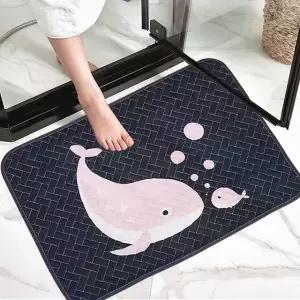 주방매트 화장실 현관 논슬립 발매트 (40x60cm) 면매트 면발매트 (WA6264A)