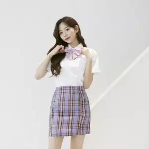 교복몰 심플 포켓 반팔 블라우스 교복셔츠 교복 학생 S