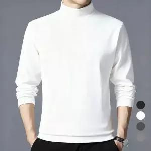[YS몰] 남자 겨울 목폴라 기모 하프넥 소프트 티셔츠 (43952102A)