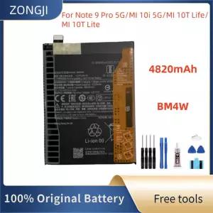 배터리 4820mAh BM4W Mi 10T lite 5G/ Note 9 Pro 5G/MI Life/MI 10i 5G Bateria 도구