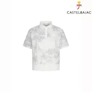 매장정품 CASTELBAJAC 까스텔바작 여성 매직홀 프린트 카라 반팔 티셔츠 BGFMTS727 1638716
