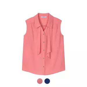 꼼빠니아 카라넥 민소매 블라우스_CADU5-WRB130