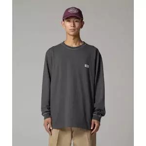 매장정품 DICKIES 디키즈 가먼트 다이드 베이직 롱슬리브 Charcoal DIKU252LRTL001CC 1575985