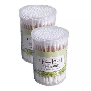 [룽스_62]원통 면봉 회오리형 귀이개 100EA X 10P(7611)-O