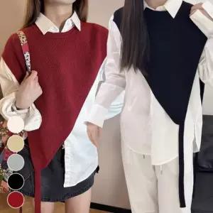 사선 언발란스 스트랩 케이프 망토 판초 어깨 숄 가디건 레이어드 숄더 워머 아이템