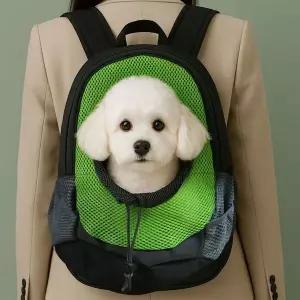 [콩심팥심]반려동물 외출가방 펫 배낭 고양이 강아지 메쉬 백팩