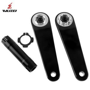 WUZEI 8-볼트 카본 파이버 로드 바이크 크랭크셋 초경량 자전거 165 170mm 부품