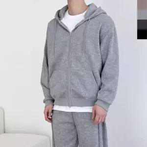 오너클랜 WL GBB HF770M 커플 오버핏 투웨이 기모 후드 집업-양털 남자 빅사이즈 커플 겨울 오버핏