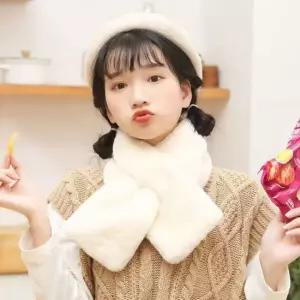 겨울 인조털 숏 목도리 보들보들한 미니 머플러 넥워머 포인트 방한용품 목돌이