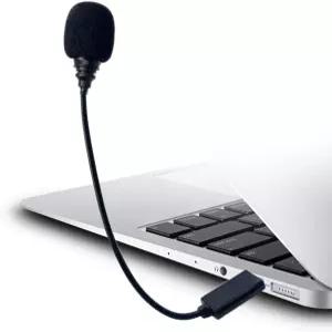 컴퓨터용 SEYUGOPTI 미니 USB 마이크 PC 및 Mac과 호환되는 구스넥 USBA 인터페이스로 통화 음성 플러그 앤