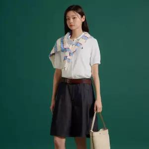 스커트라이크 데님 반바지 - 네이비 BF6525C76R 빈폴 레이디스 103820