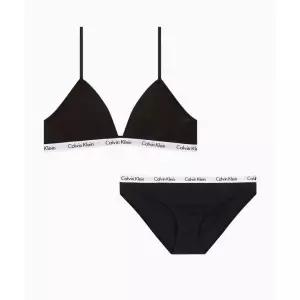 캘빈클라인UNDERWEAR 여성 캐러셀 트라이앵글 세트_블랙 QP1474OUB1D1618O001 101610