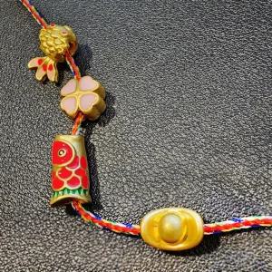 풍수소품 행운부적 펜던트 DIY 염주 팔찌 부자재 만들기 잉어 금원보