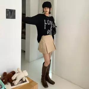[하프클럽/]여성 기본 카고 미니스커트