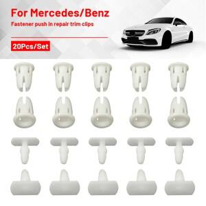 20pcs 자동 패스너 클립 사이드 스커트 도어 씰 카드 패널 Linning 수리  메르세데스/벤츠 호환