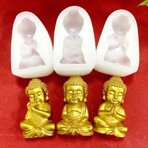 3D 부처님 실리콘 양초 교회 에폭시 MAITREYA 석고 만들기 용품 공예 금형 수지