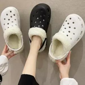 /신상오픈런 여성용 겨울 털 슬리퍼 둥근코 뽀글이 샌들
