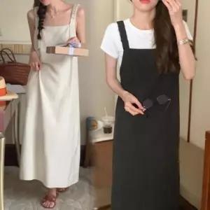 /신상오픈런 여성 여름 시원한 루즈핏 민소매 롱드레스