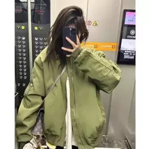 엘럽 여친 점퍼 야구 봄가을 비행복 원템3