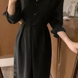 아레니아 가을 원피스 여성 여름 끈 롱 긴팔 봄 카라 K1887