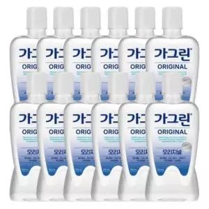 가그린 오리지날 구강청결제 750ml x12개(한박스)