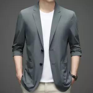 남성용 여름 정장 재킷 가벼운 비즈니스 밝은 자켓 CH2