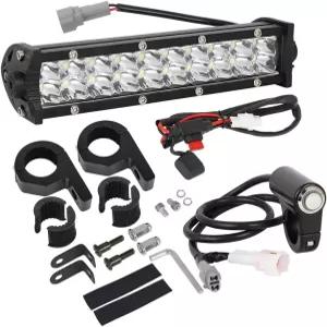 오토빅 프론트 라이트 바 키트 장착 브래킷이 있는 모터사이클 조절 가능 혼다 CRF110 KLX110 TTR110