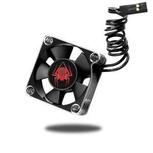 Chanjorlin RC 자동차 금속 모터 냉각 팬 25mm 30mm 35mm 40mm 50mm 방열판 28000RPM ESC 실버-블랙 1/8 1/10 1/12 트럭 오프로드 크롤러 540 550 브러시리스 또는 브러시드(25mm)